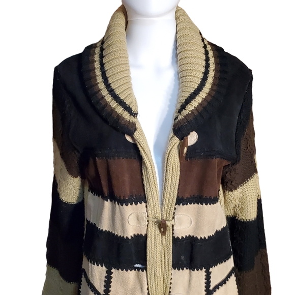 Vintage patchwork leather duster - Picture 1 of 16